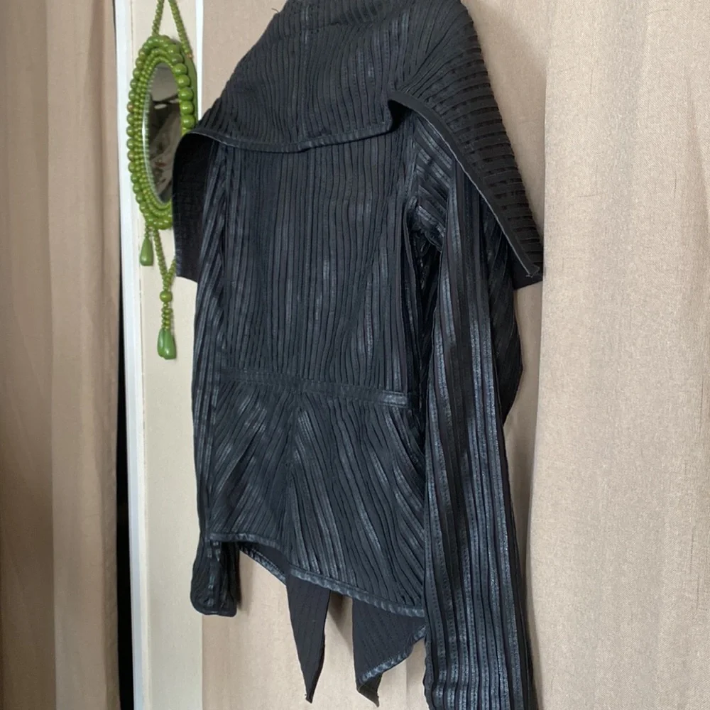 My Tribe Black Leather Jacket - Picture 14 of 16